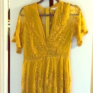 Honey Punch lace maxi romper